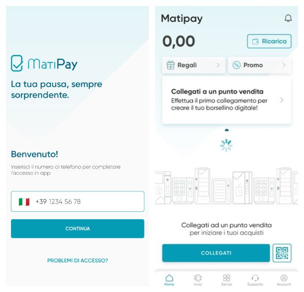 MatiPay applicazione