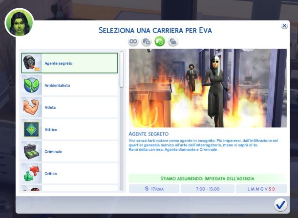 Carriere The Sims 4