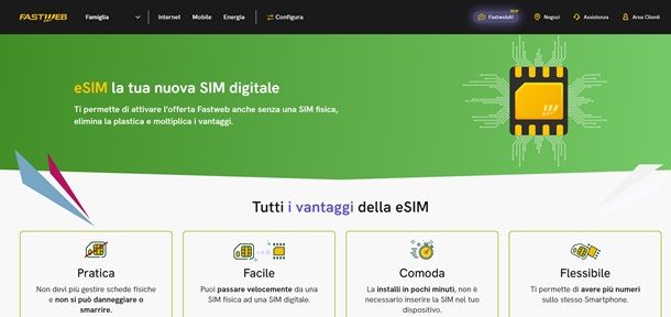 fastweb esim