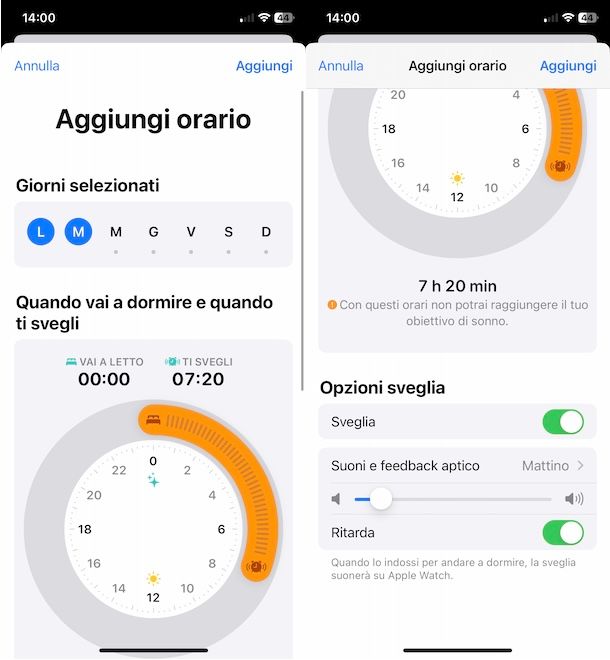 Sonno su iPhone