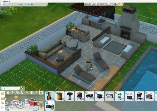Zona esterna the sims 4