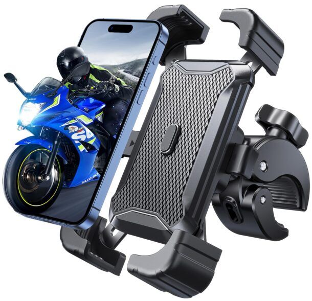 Navigazione GPS Bicicletta Porta Cellulare Per Moto E Bici - Supporto Antiurto, 4.7-7 Pollici Portacellulare Bici - Foto 4