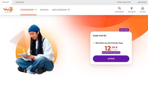 Offerta solo dati WINDTRE