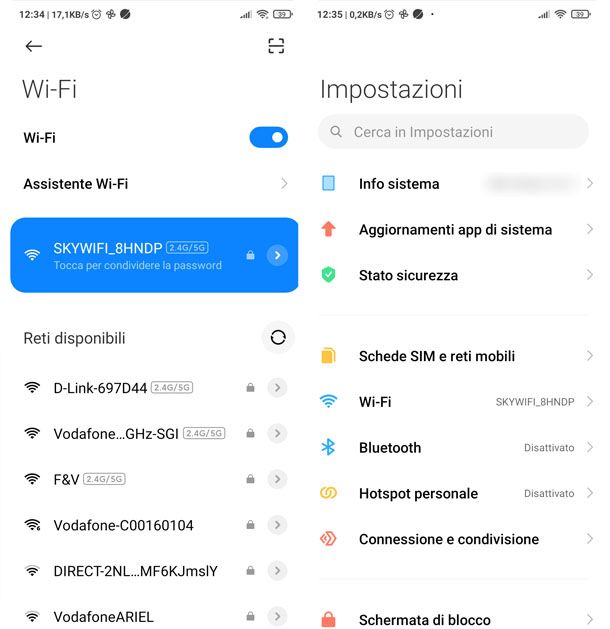 Collegare Sky Wifi al telefono