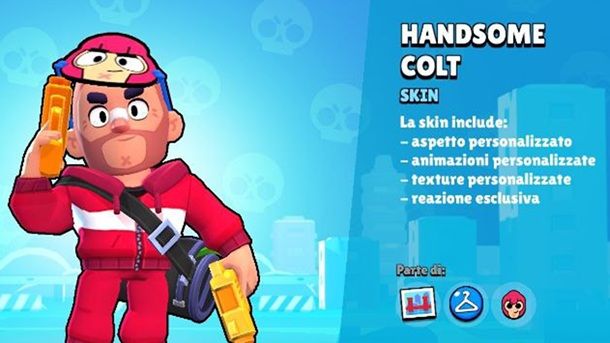 Handsome Colt Brawl Stars Skin