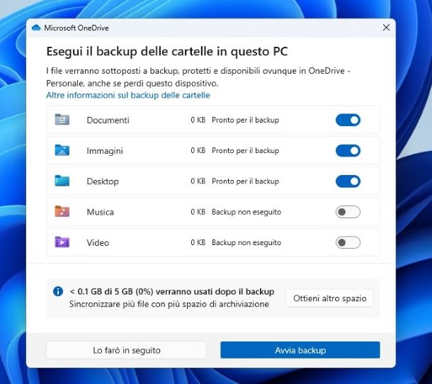 OneDrive per Windows