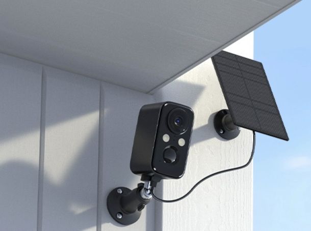 telecamera Wi-Fi a batteria con pannello solare