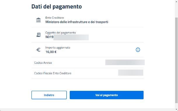 Come pagare pagoPA codice N019