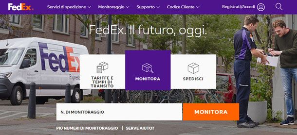 Tracciamento pacchi FedEX