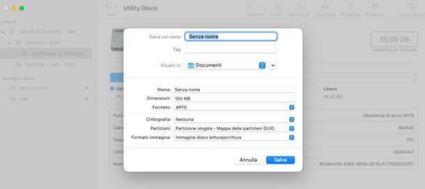 immagine disco mac