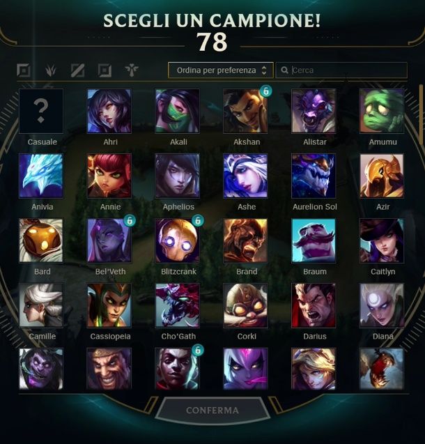 Pickare un champion LOL