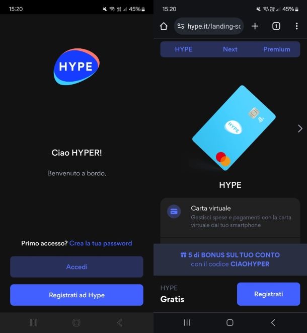 HYPE per Android