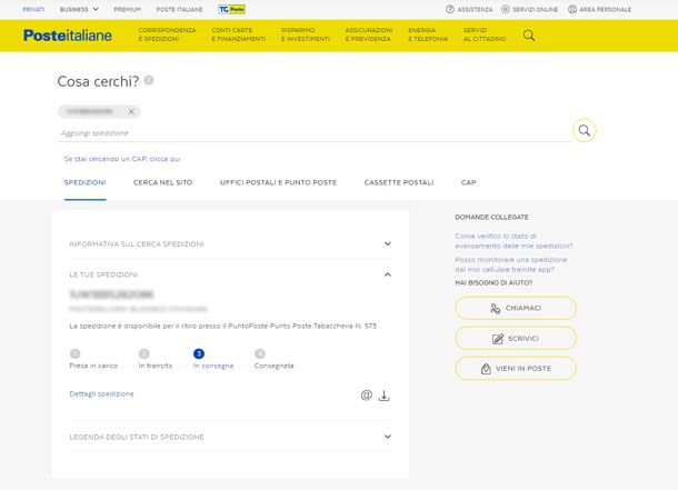 Rintracciare pacco estero con Poste Italiane