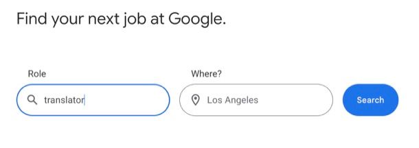 Lavorare come traduttore in Google