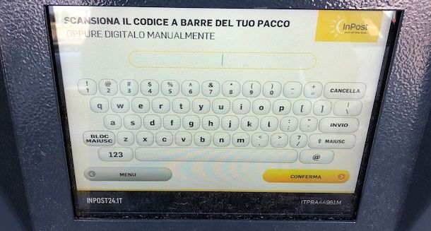 Spedire pacco con InPost Locker