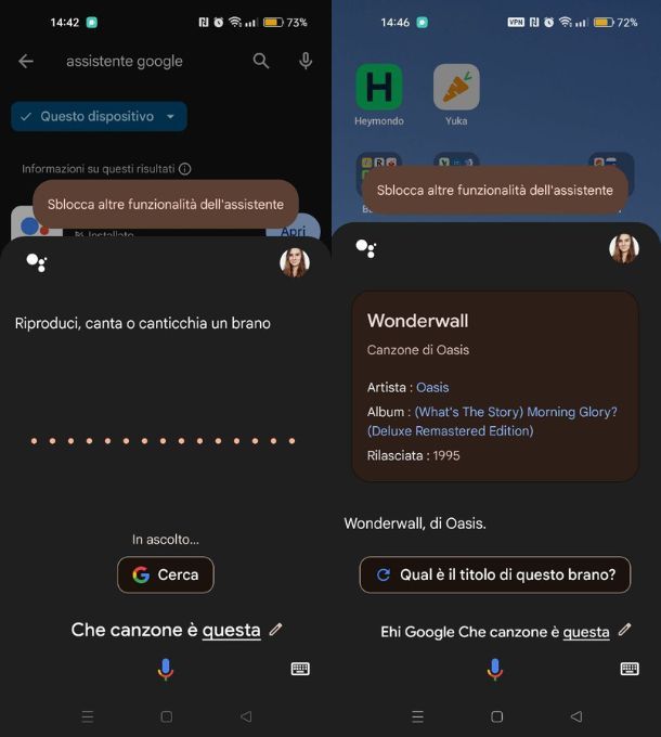 assistente google canzone