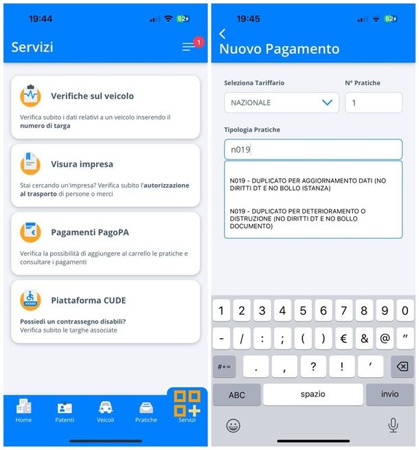 Come pagare pagoPA codice N019