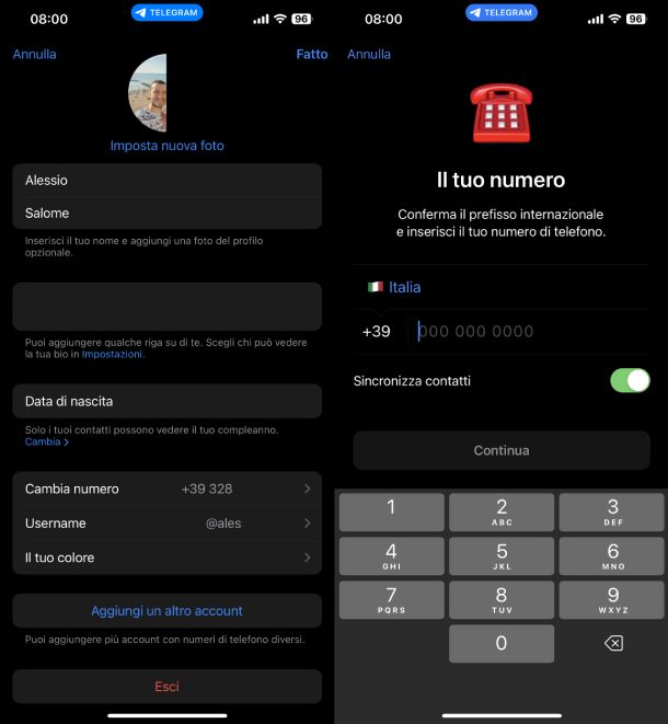 Telegram iPhone