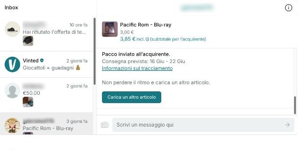 Diffidare di acquirenti con profilo sospetto su Vinted
