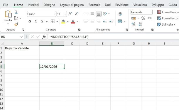 Come copiare automaticamente una cella da fogli diversi in modo dinamico
