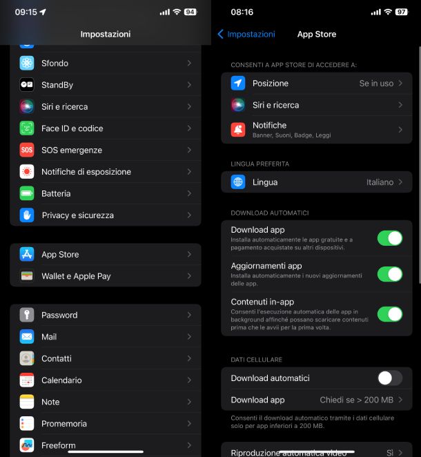 Download app automatico iPhone