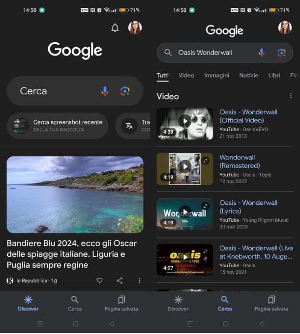 google riconoscimento brani