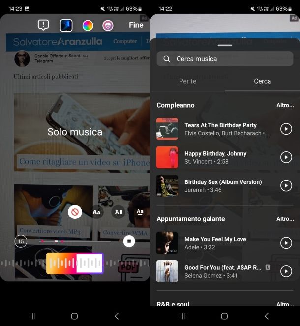 Instagram per Android