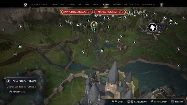 Come fare soldi su Hogwarts Legacy map