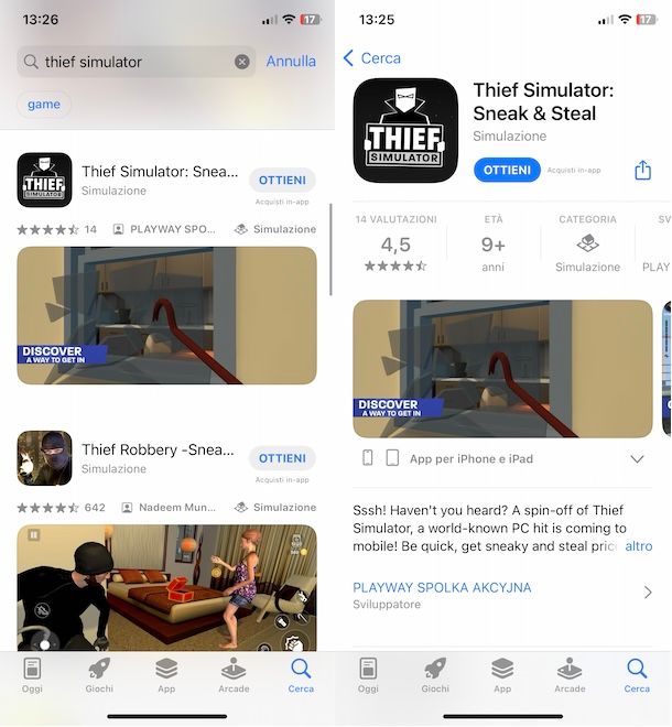 Thief Simulator su iPhone