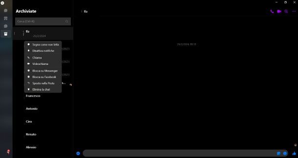 Facebook Messenger Windows