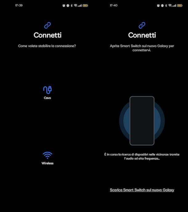 Trasferire app con Smart Switch