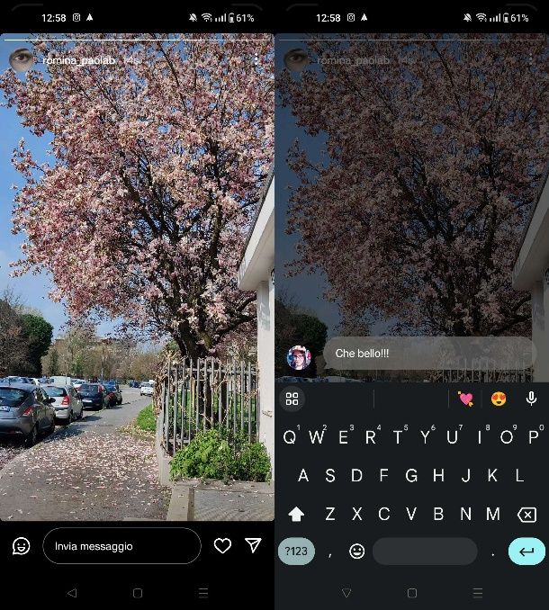 Come inviare Hype nelle storie di Instagram