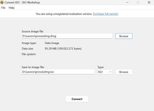 convert iso