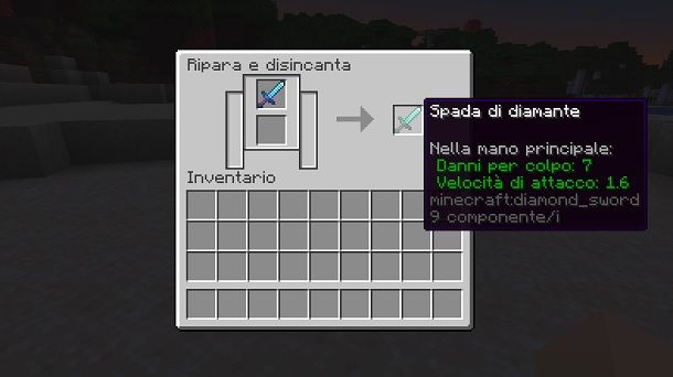 Come disincantare Minecraft