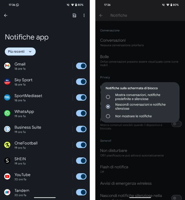 Come disattivare le notifiche su Android