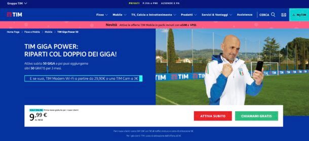 Offerta TIM solo dati