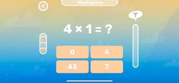 Tabelline divertenti su iOS