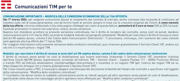 Rimodulazione TIM fisso