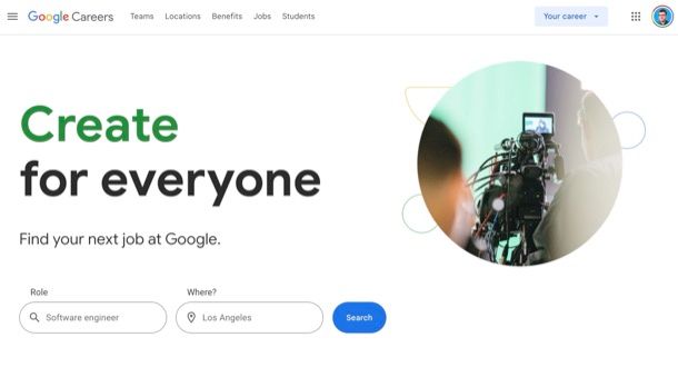 Lavorare in Google