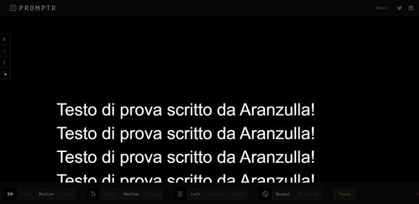 scorrimentotesto