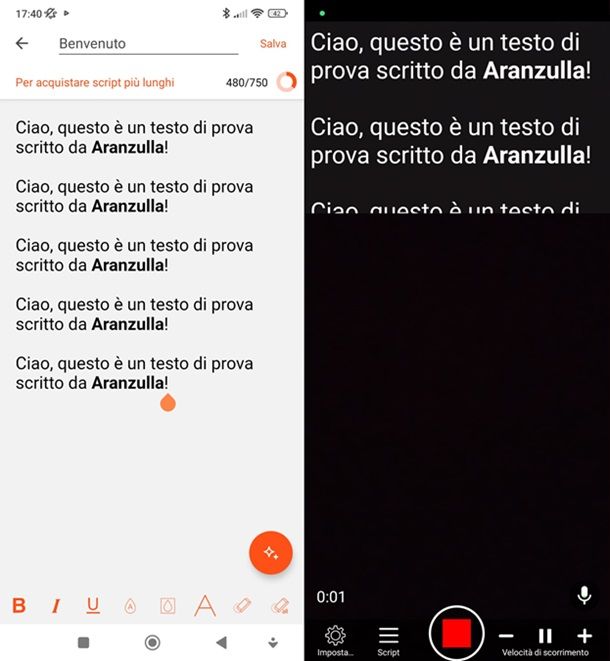 teleprompter