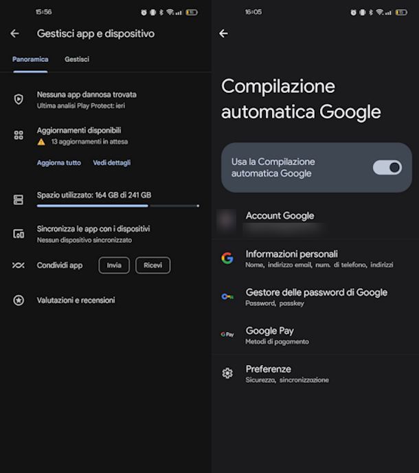 Trasferire app e password da Android a Android
