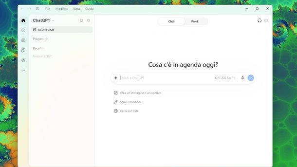 ChatGPT Windows 11 modalità Chat