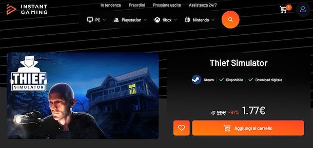 Thief Simulator costo