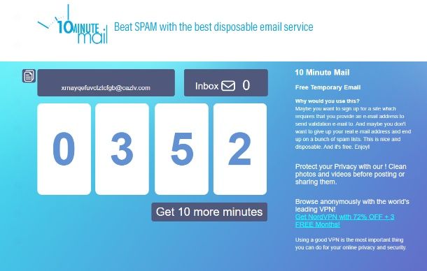10 Minute mail