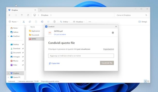 Dropbox su Windows