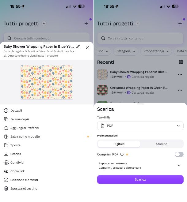 Scaricare Canva in PDF