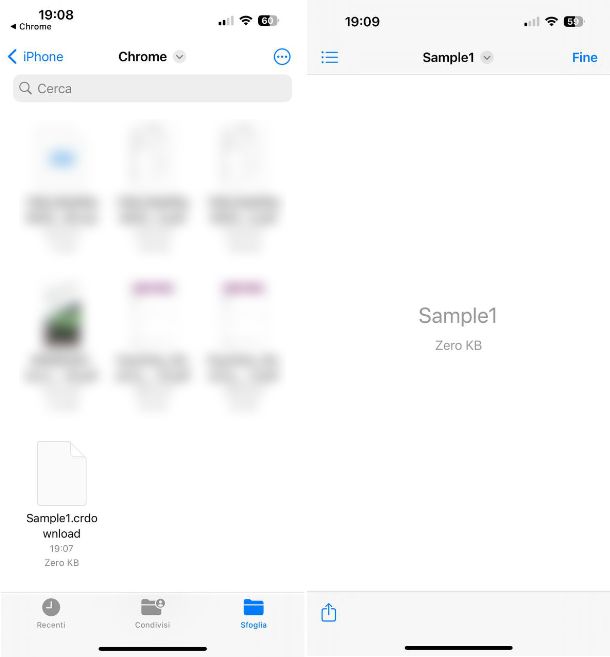 Come aprire crdownload su iPhone