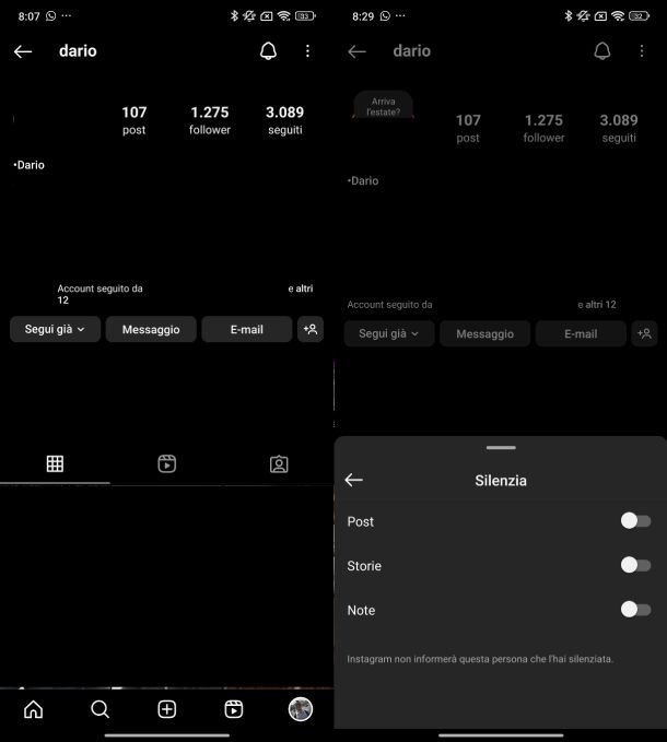 Instagram Note Android