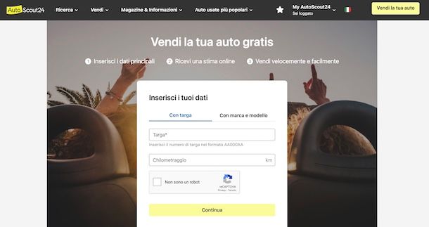 Creare un annuncio su AutoScout24